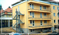 Treppe und Balkon für das Pflegeheim in Großhennersdorf